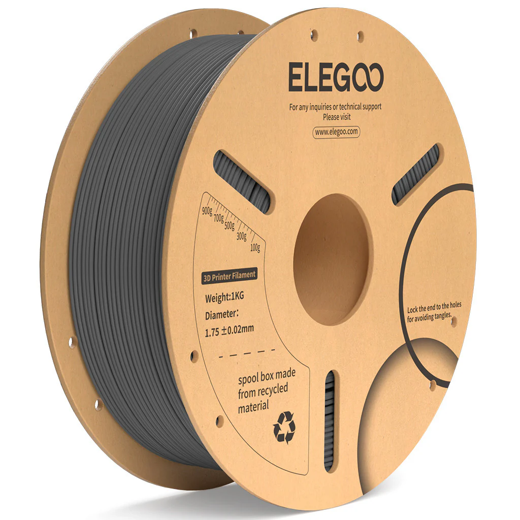 Elegoo PLA+ - Space Grey - 3D Filament 1.75mm, 1kg