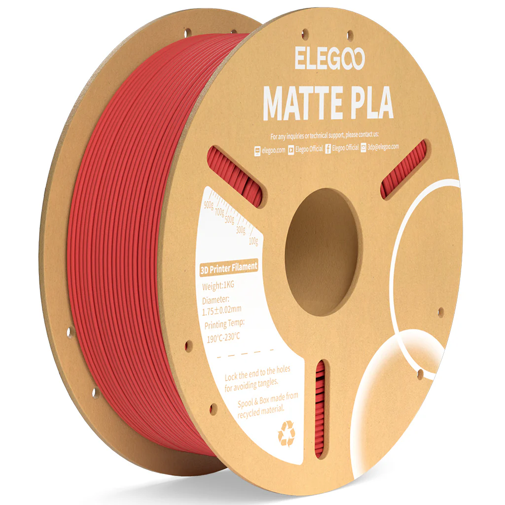 Elegoo PLA Matte - Ruby Red