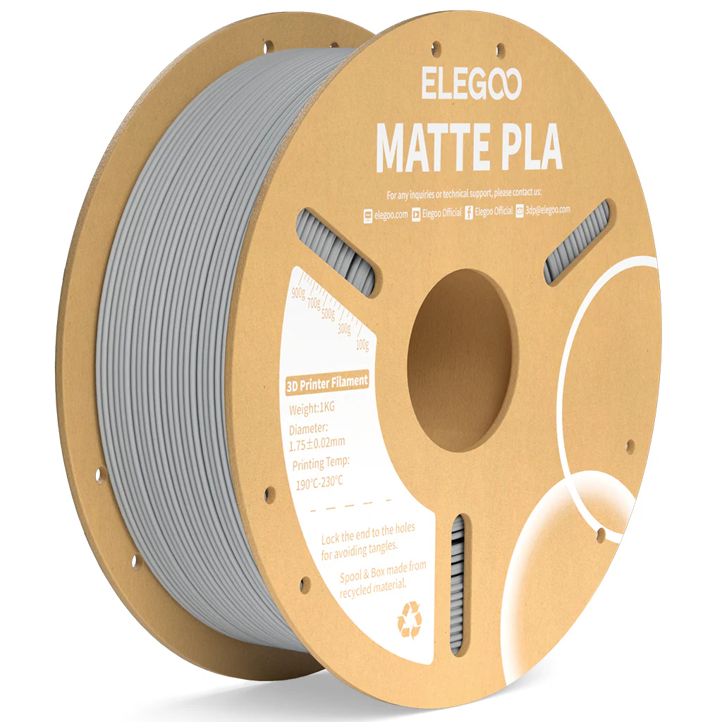 Elegoo PLA Matte - Slate Grey - 3D Filament 1.75mm, 1kg