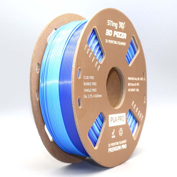 Sting3D PLA Silk Ice Blue - 3D Filament 1.75mm, 1kg