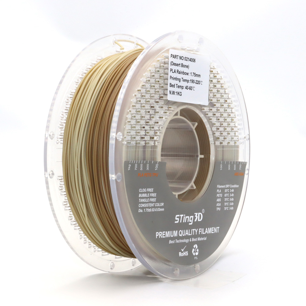 Sting3D PLA - Desert Bone - 3D Filament 1.75mm, 1kg