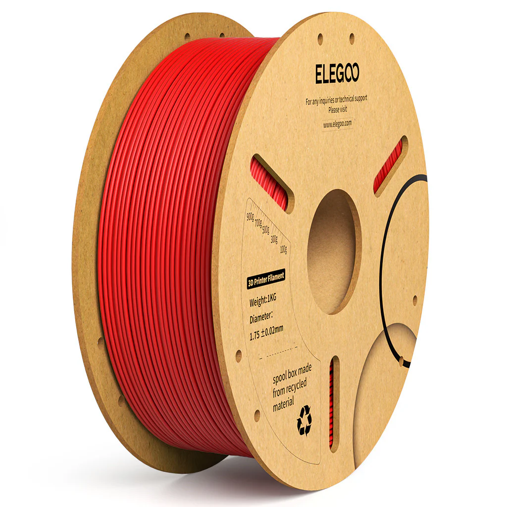 Elegoo PLA+ - Red - 3D Filament 1.75mm, 1kg