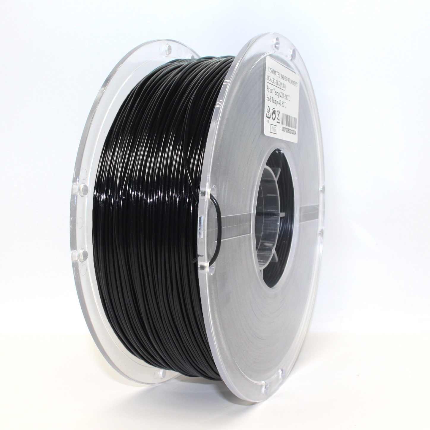 Sting3D TPU 95A - Black - 3D Filament 1.75mm, 1kg