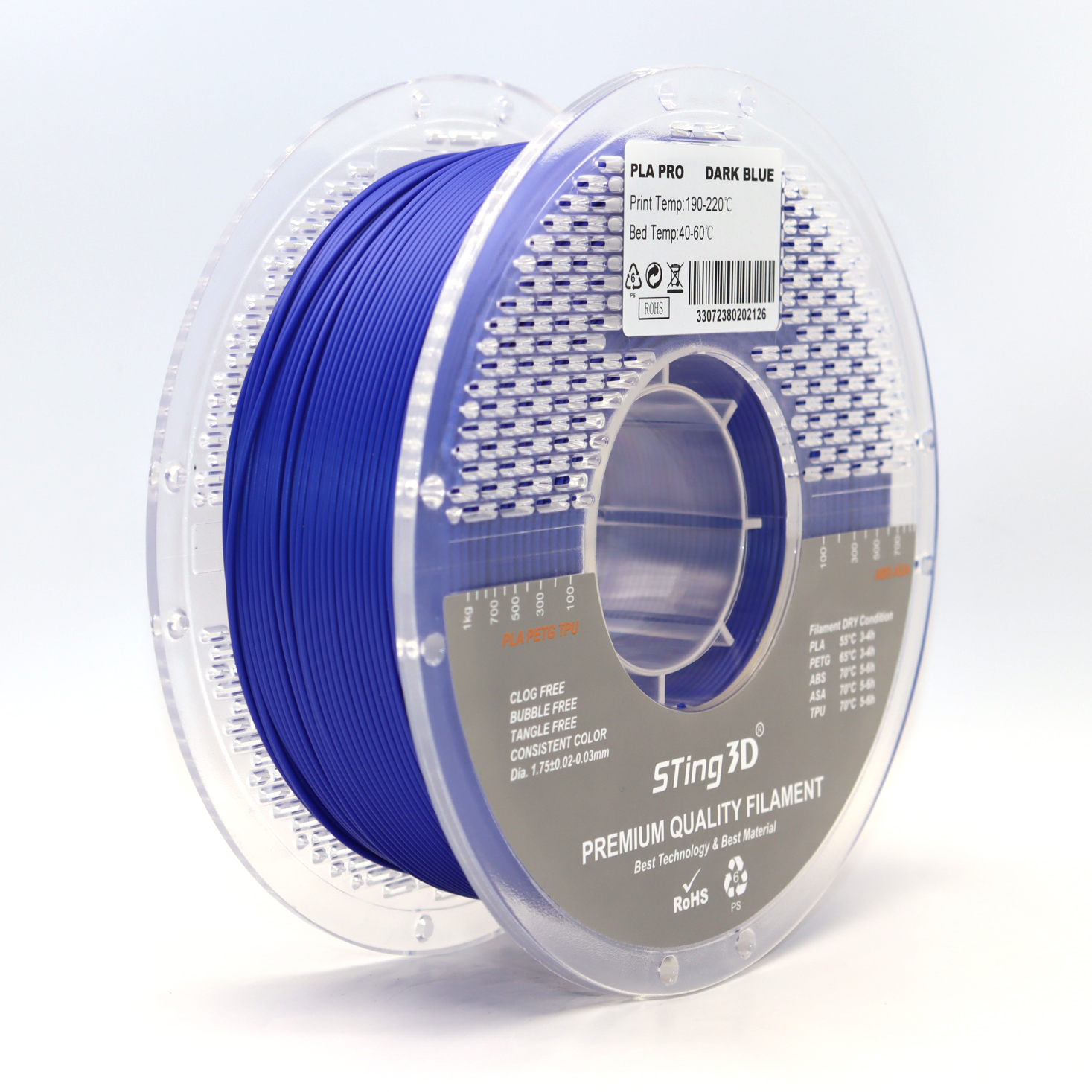 Sting3D PLA Pro - Dark Blue - 3D Filament 1.75mm, 1kg