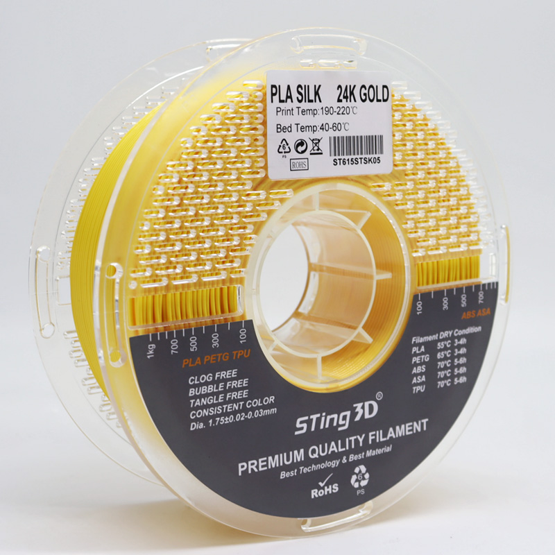 Sting3D PLA Silk - ذهبي عيار 24