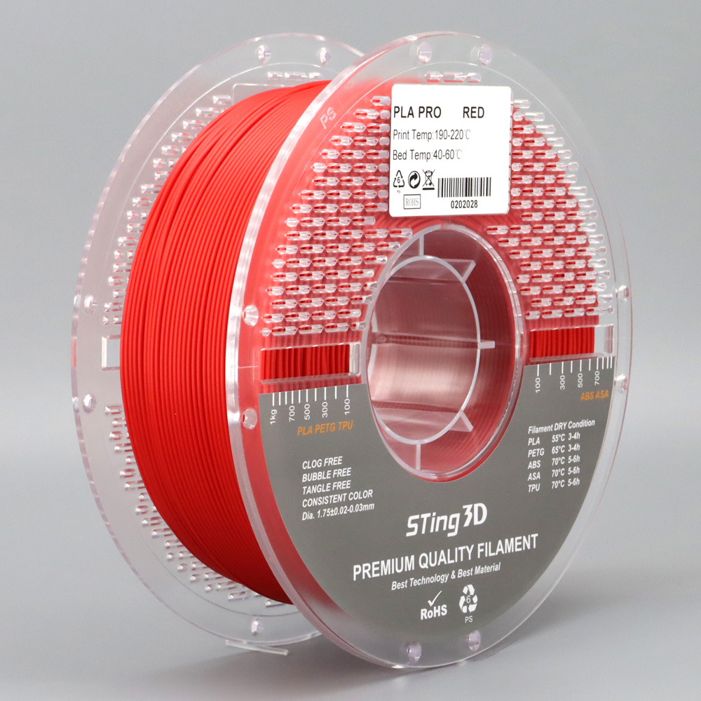 Sting3D PLA Pro - أحمر